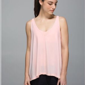 Lululemon the oneness tank heathered parfait pink
